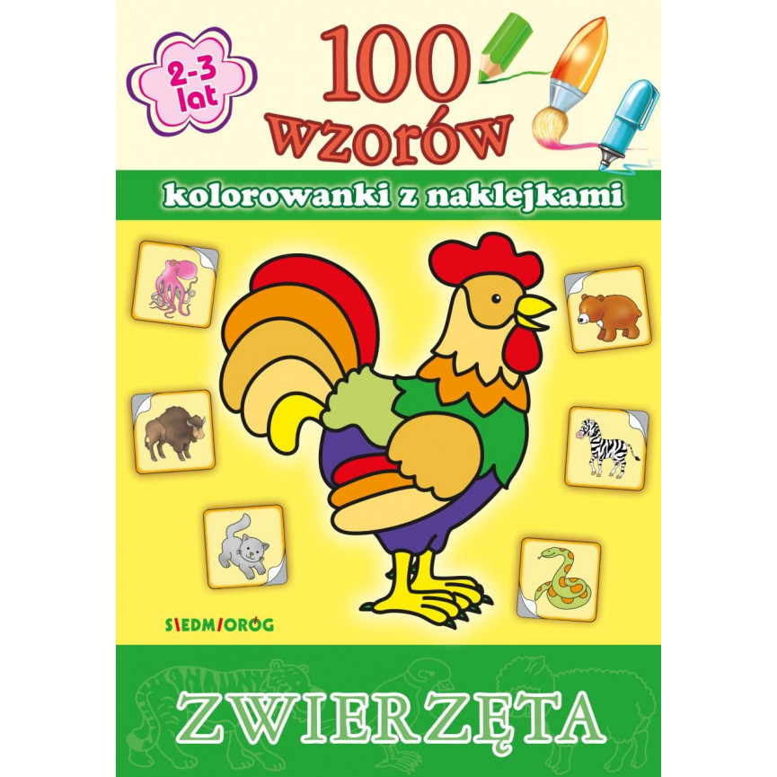 100 wzorów z naklejkami. Zwierzęta