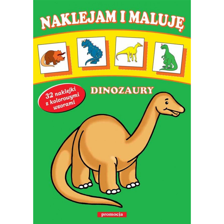 Dinozaury. Naklejam i maluję