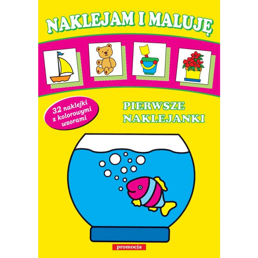 Pierwsze naklejanki. Naklejam i maluję