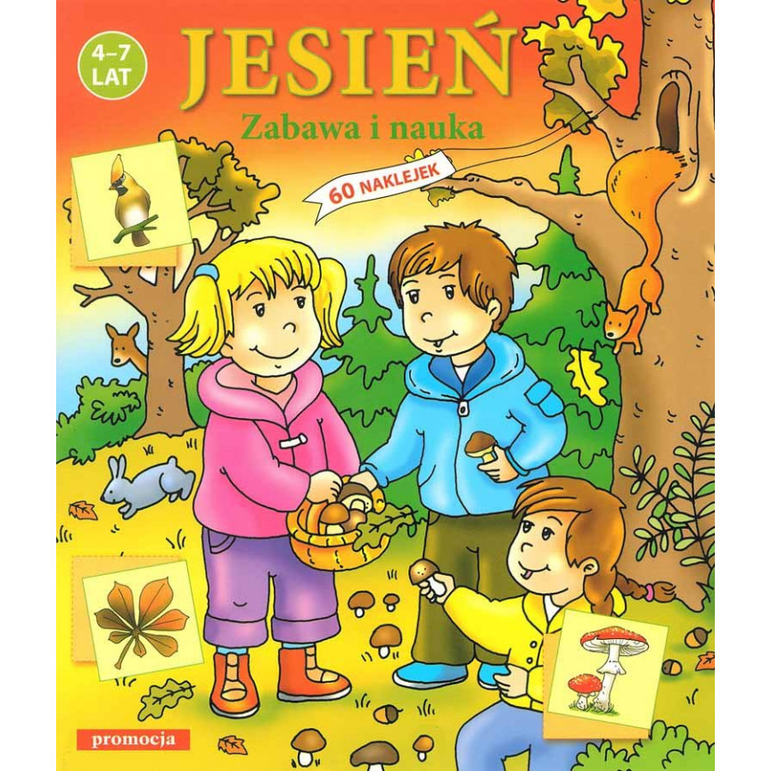 Jesień. Zabawa i nauka. Naklejanki