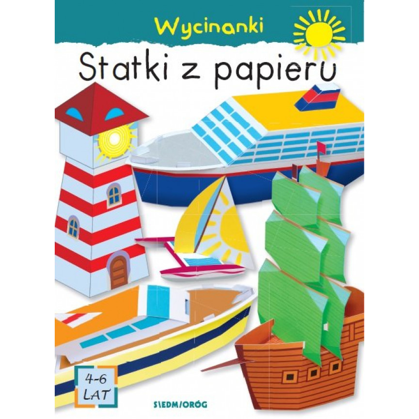 Statki z papieru. Wycinanki