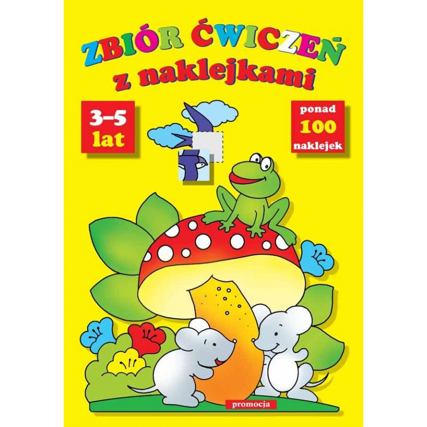Zbiór ćwiczeń z naklejkami 3-5 lat