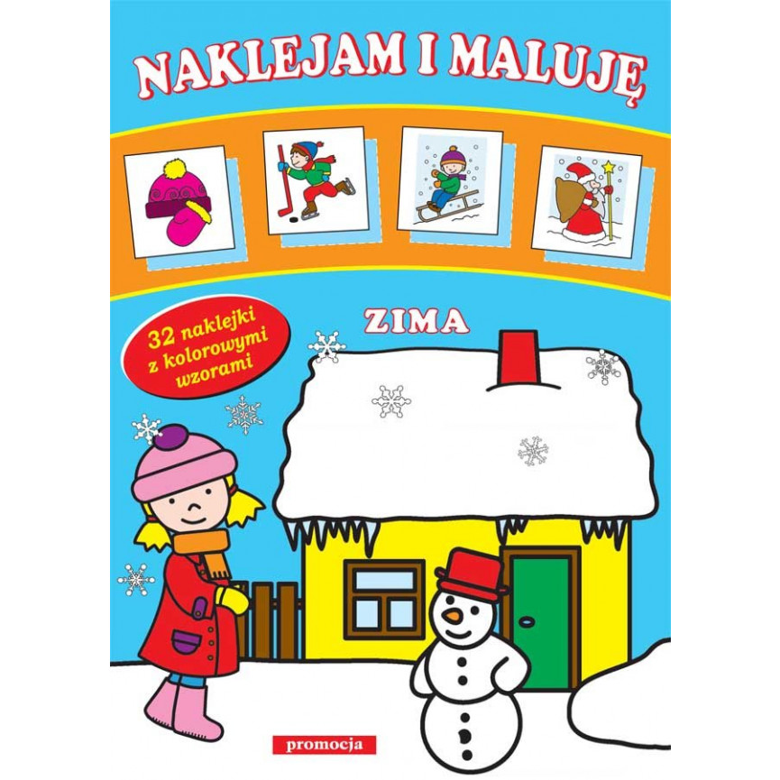 Zima. Naklejam i maluję