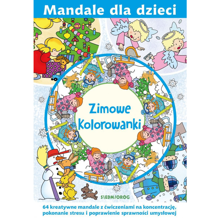 Zimowe kolorowanki. Mandale dla dzieci