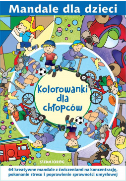 Kolorowanki dla chłopców. Mandale dla dzieci