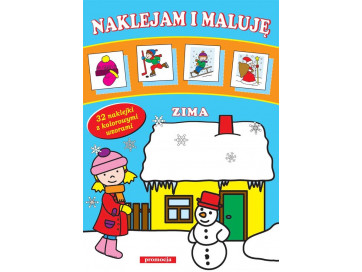 Zima. Naklejam i maluję