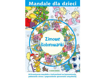 Zimowe kolorowanki. Mandale dla dzieci